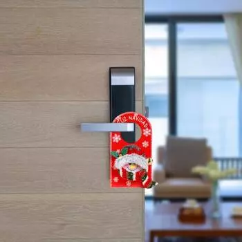 3 шт. рождественские дверные ручки подвесные украшения милый Санта-Клаус снеговик лось фетровые украшения веселые рождественские внутренние дверные ручки знаки D