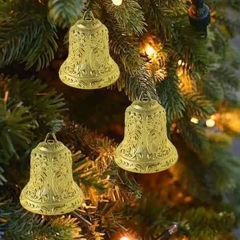 3 шт. Рождественские колокольчики, винтажные деревенские колокольчики для коров, декоративные пластиковые колокольчики в виде оленей для S