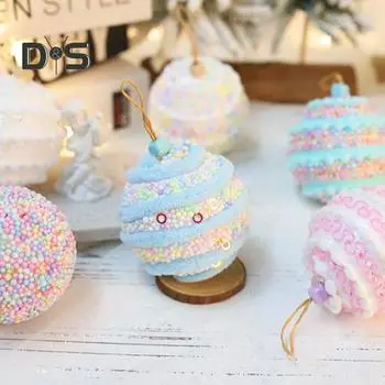 3 шт. Рождественские шары, декоративные небьющиеся пенопластовые рождественские лампочки, юбка для елки, домашний декор для вечеринки и праздника светло-синий