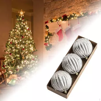 3 шт. Рождественские шары, украшения, елка, подвесные украшения, сделай сам, подарок на вечеринку