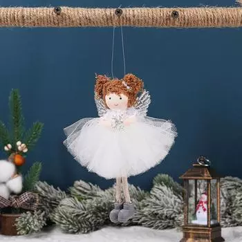 3 шт. Рождественский ангел, девочка, кукла, подвеска, рождественские подвесные куклы, поделки на рождественскую елку, подвеска в виде эльфов, подвесной ангел, реквизит для куклы