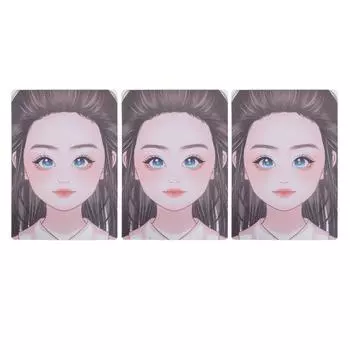 3 шт. розовая одежда рисунок макияж упражнения шаблон утолщенный многоразовый размер A4 моющаяся краска для лица P