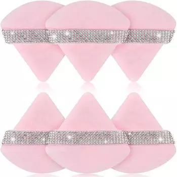 3 шт. розовый треугольный спонж для пудры мягкий инструмент для макияжа губка бархатный мягкий гладкий спонж для макияжа лица косметические аксессуары