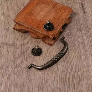 3 шт. ручка из пеньковой веревки, ручка из старого цинкового сплава, длинная полоска с ножками, красное античное медное кольцо, фурнитура для ручки, маленькая ручка 3pcs