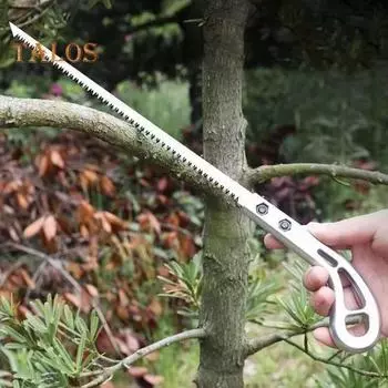 3 шт. ручная пила с лезвием из углеродистой стали, ультрагладкие зубья, портативная ножовка с противоскользящей ручкой для кемпинга, садоводства, выживания, пешего туризма Sets