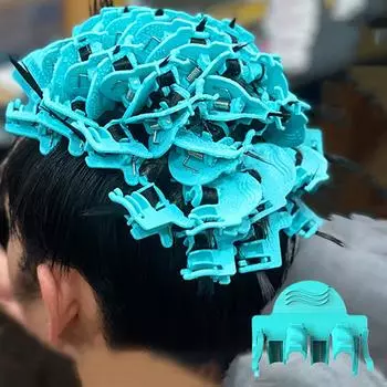 3 шт. S/M/L многоразовые заколки для волос с химической завивкой, волнистые локоны, укладочные зажимы для мужчин, парикмахерские салоны, бигуди с крючками и петлями для парикмахерских L