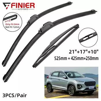 3 шт. щетки стеклоочистителя для Chery Tiggo 3X 3XE 2017-2021 21 17 10 подходят для переднего лобового стекла, щетки для окон, резак, аксессуары 2018 2019 2020 2021