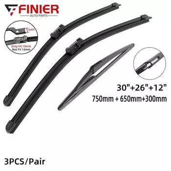 3 шт. щетки стеклоочистителя для Citroen C4 MK2 хэтчбек 2010-2018 30 26 12 подходят для переднего лобового стекла, щетки для окон, резак, аксессуары 2014 2015 2016