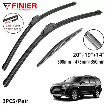 3 шт. щетки стеклоочистителя для Great Wall Hover H5 2009-2015 20 19 14 подходят для переднего лобового стекла, щетки для окон, резак, аксессуары