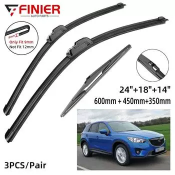 3 шт. щетки стеклоочистителя для Mazda CX 5 CX-5 MK1 KE 2011-2017 24 18 14 подходят для переднего лобового стекла, щетки для окон, резак, аксессуары
