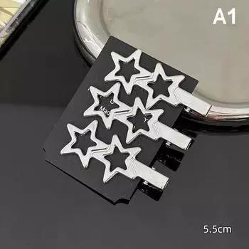 3 шт. серебряных шпилек для волос для женщин, милые металлические шпильки, заколки-уточки, боковые челки, заколки для волос, аксессуары для волос для девочек