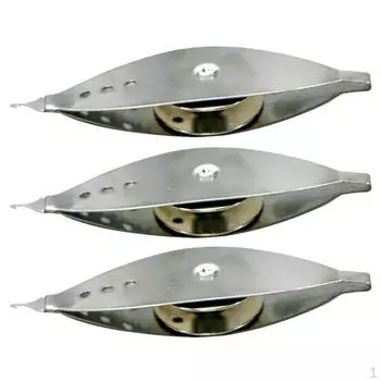 3 шт. Серебряный металлический челнок для фриволите