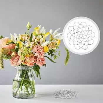 3 шт. сетка для цветов из нержавеющей стали 4/5/6 дюймов инструмент для флористики многоразовая проволочная сетка для цветов лягушка для легкой цветочной композиции серебряный