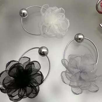 3 шт. Сетка Роза Кольцо для волос Мода Девушки Резинка для волос Кожаная лента Милая Повязка на голову для хвостика Симпатичная Мраморная резинка для волос