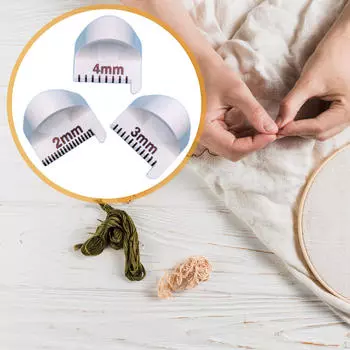 3 шт. Шаблон для припуска на шов 2/3/4 мм, линейки для квилтинга, направляющая для шва для начинающих швей и портных белый