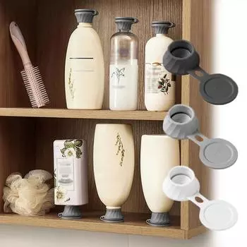 3 шт. шампунь кондиционер гель для душа аксессуары для ванной комнаты вертикальная подставка для бутылок набор крышек чёрный