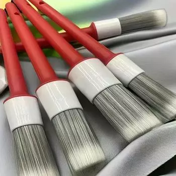 3 шт. Щетка для чистки салона автомобиля, щетки из щетины кабана для чистки автомобиля, щетка для чистки приборной панели коричневый