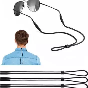 3 шт. Шнурок-держатель для очков, черный