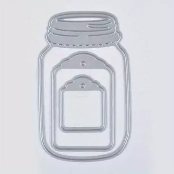 3 шт., штампы для резки бутылок желаний, трафарет, скрапбукинг, альбом, бумажная карта, ремесло, сделай сам серебряный