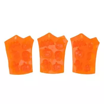 3 шт. силиконовая форма для торта на Хэллоуин с 6 отверстиями, форма для украшения торта в виде летучей мыши, тыквы, лица, черепа, привидения