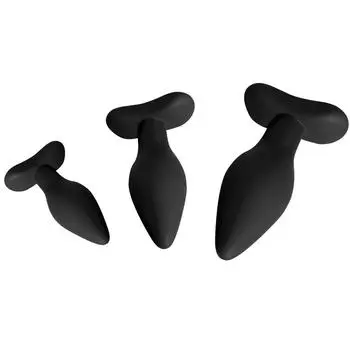 3 шт. силиконовые анальные пробки в форме пули с основанием для анального массажа для женщин и мужчин 18 лет, товары для взрослых, эротические товары, секс-товары, магазин сексуальных игрушек