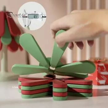 3 шт. силиконовые подставки под елку, термостойкий изоляционный коврик для дома, кухни, креативный дизайн, подставка для хранения, чашка, миска, коврик для горшка Square