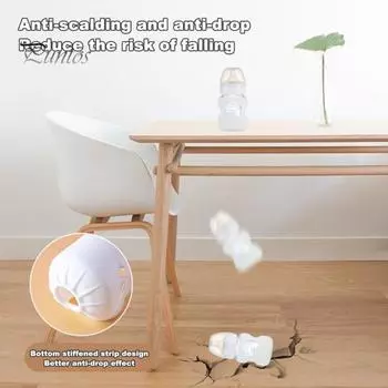 3 шт. силиконовые рукава для бутылочек 120 мл/240 мл держатель для детской бутылочки противоскользящий изоляционный рукав без BPA для стеклянной детской бутылочки 120ML