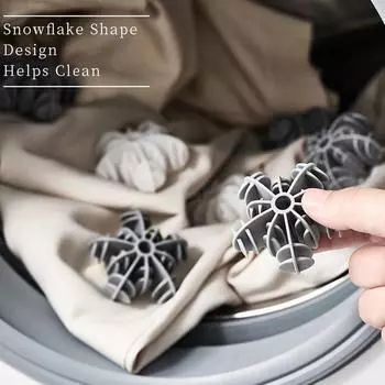 3 шт., силиконовые волшебные шарики для стирки, средство для удаления пятен с одежды, противозапутывающийся шарик для стирки, многоразовый инструмент для удаления волос с одежды, инструмент для очистки серый