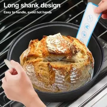 3 шт. силиконовый коврик для выпечки с антипригарным покрытием, многоразовый пищевой коврик для хлеба с длинной ручкой для домашней кухни
