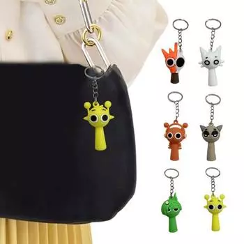 3 шт. силиконовый мультяшный брелок кулон милый брелок подвеска сумки рюкзаки аксессуары маленький подарок 3pcs