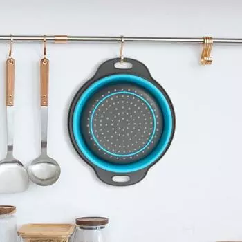 3 шт. складные дуршлаги и сито, без бисфенола А, корзина-дуршлаг для кемпинга, многоразовые кухонные сита для пасты серый