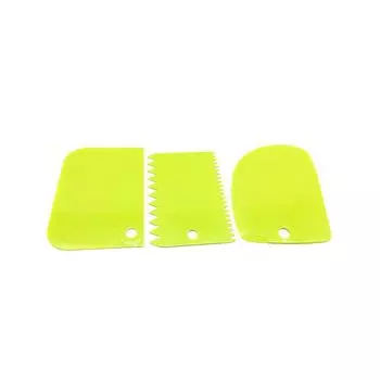 3 шт. скребок для выпечки, десертов, сделай сам, крем для торта, разглаживатель, кондитерская помадка, украшения, инструменты для глазури, моющиеся, сменные