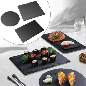 3 шт. сланцевая сырная доска для гурманов сервировочная тарелка для развлечений