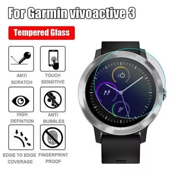 3 шт. Смарт-часы 9H HD закаленное стекло для Garmin Vivoactive 3 Защитные пленки для экрана