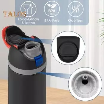 3 шт. сменная заглушка для крышки бутылки Owala FreeSip из силикона, сменные прокладки для бутылок объемом 19/24/32/40 унций, герметичное уплотнение без содержания бисфенола А 3pcs чёрный