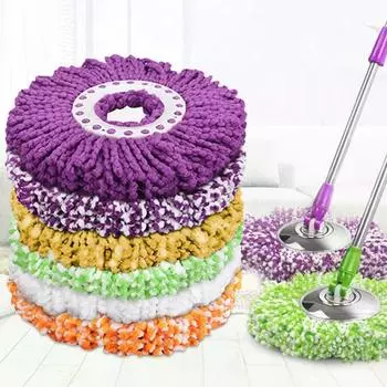 3 шт., сменные насадки для швабры, супер мягкие, с высокой впитывающей способностью, универсальные, легко заменяемые аксессуары для насадки для швабры для чистки пола белый/фиолетовый