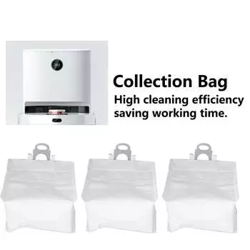 3 шт. сменный аксессуар для мешка для пыли из волокна, подходящий для пылесоса серии ROIDMI EVE Plus