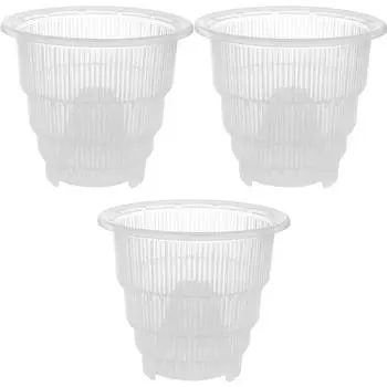3 шт. Смоляной горшок с дренажем, экологически чистый и без запаха, для домашнего контейнера-плантатора