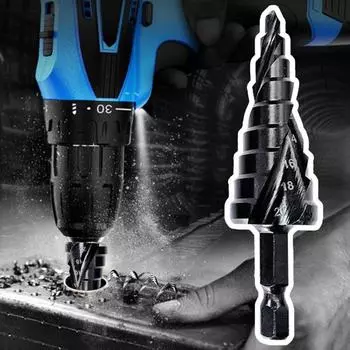 3 шт. спиральные сверла высокой твердости, острые спиральные шестиугольные сверла с шестигранной ручкой, сверла «Пагода», комбинированный набор для мастерской A