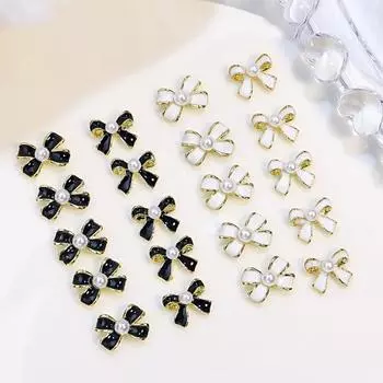 3 шт. стильная паста легко циркониевые украшения для ногтей простой 3D бант маникюр блестки украшения для салона
