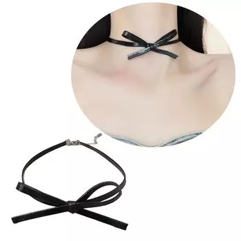 3 шт. стильный комплект из искусственной кожи с бабочкой, регулируемая цепочка на ключицу, цепочка с бантом, уникальные ювелирные изделия для женщин