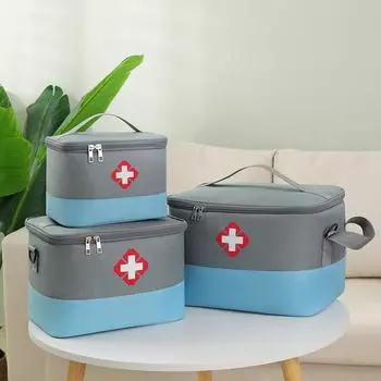 3 шт., сумка для хранения медицинских принадлежностей первой помощи, вместительная, коробка для профилактики эпидемий, йодофорный пластырь для ран, дезинфицирующее средство, органайзеры для воды 3PCS