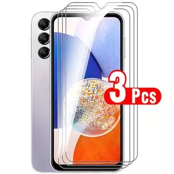 3 шт., супер стекло, полная защита, защита от падения, прозрачное закаленное HD стекло, защитная пленка для экрана для Samsung Galaxy A05 A05S A15 A25 A35 A55 5G 4G M14 M34 Samsung M34 чистый