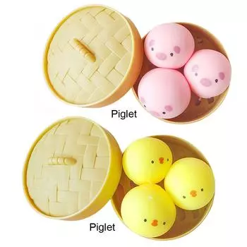3 шт. сувениры для вечеринок игрушки-фиджеты милые анти-тревожные и стрессовые надувные мячи новинка для детей и взрослых для пасхальной корзины наполнитель pig