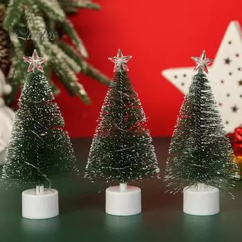 3 шт. светодиодные елочные привлекательные прочные красочные светящиеся елочные украшения для праздничного украшения дома 3pcs