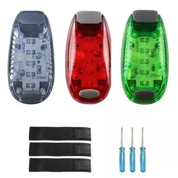 3 шт. светодиодных сигнальных фонаря задних фонарей для гребли на каноэ, рыбалки, велосипеда, 3 типа режима мигания