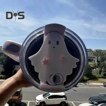 3 шт. табличка с именем привидения для чашки, симпатичная крышка для стакана на Хэллоуин, уникальное украшение для чашек объемом 30/40 унций, пластиковая табличка с именем привидения, подарок для бутылки 3 Pcs 40oz