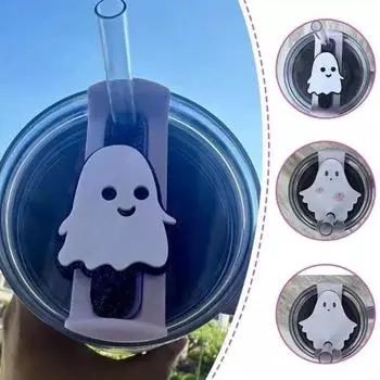 3 шт. табличка с именем привидения для чашки, симпатичная крышка стакана на Хэллоуин, уникальное украшение для 30/40 3 Pcs 40oz
