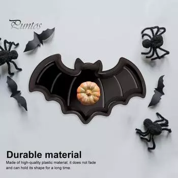 3 шт. Тарелки для конфет на Хэллоуин, тыква, привидение, летучая мышь, держатели для сладостей на Хэллоуин, конфетницы для сладостей в виде сладостей из печенья и сахара Sets