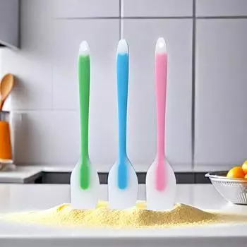 3 шт. термостойкие кухонные принадлежности для выпечки силиконовые скребки для выпечки торта антипригарные лопатки для масла, крема, салата, джема, смешивания лопатки